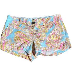 Lilly pulitzer the Walsh shorts breakwater blue size 0 EUC statement shorts